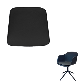 Non-reversible Luxury Seat cushion in Luxury 2018 Leather for the Muuto Fiber Amr chair